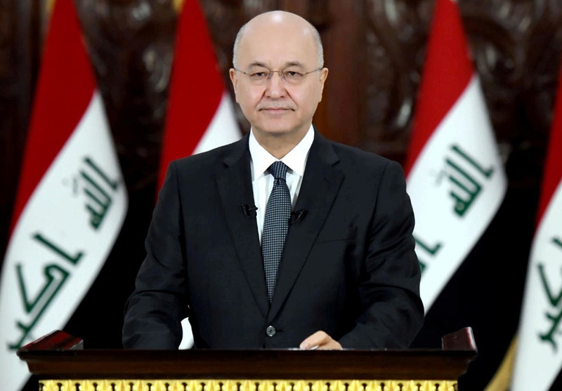 صالح خطاب به مکرون: نمی خواهیم عراق میدان درگیری دیگران باشد